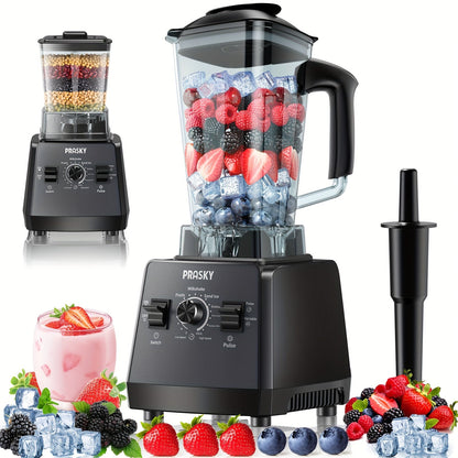 Professional Blender for Kitchen 68oz 25000RPM 2400W - Countertop Smoothie Blender with 2 Containers Stainless Steel Blade Variable Speed Pulse for Ice Frozen Fruit Juice Shakes 7 Colors