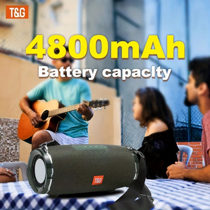 TG187 IPX4 Waterproof Outdoor Bluetooth Speaker | Dual Speakers, 4800mAh Rechargeable Battery, TWS Stereo Pairing, High Volume Portable Wireless Boombox for Party, Picnic, Camping & Stage