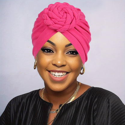 Five-Piece Braided Turban Headband Assortment in the Protected Mixed-Color Checkout Set for Styling
