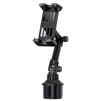 TP08 Cup-Base Car Phone Mount with Expanding Lower Base and Adjustable Clamp for 4–13-Inch Devices