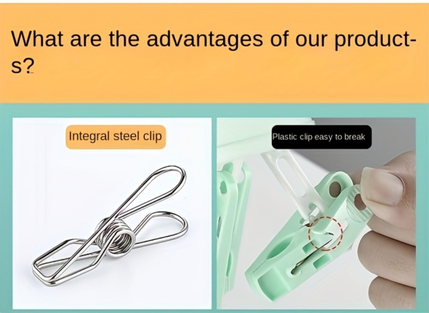Stainless Steel Hanging Laundry Drying Rack with Square or Round Frame and 30, 40 or 50 Garment Clips