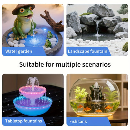USB Fountain Pump for Aquarium Fish Tank – Quiet Desktop Water Pump