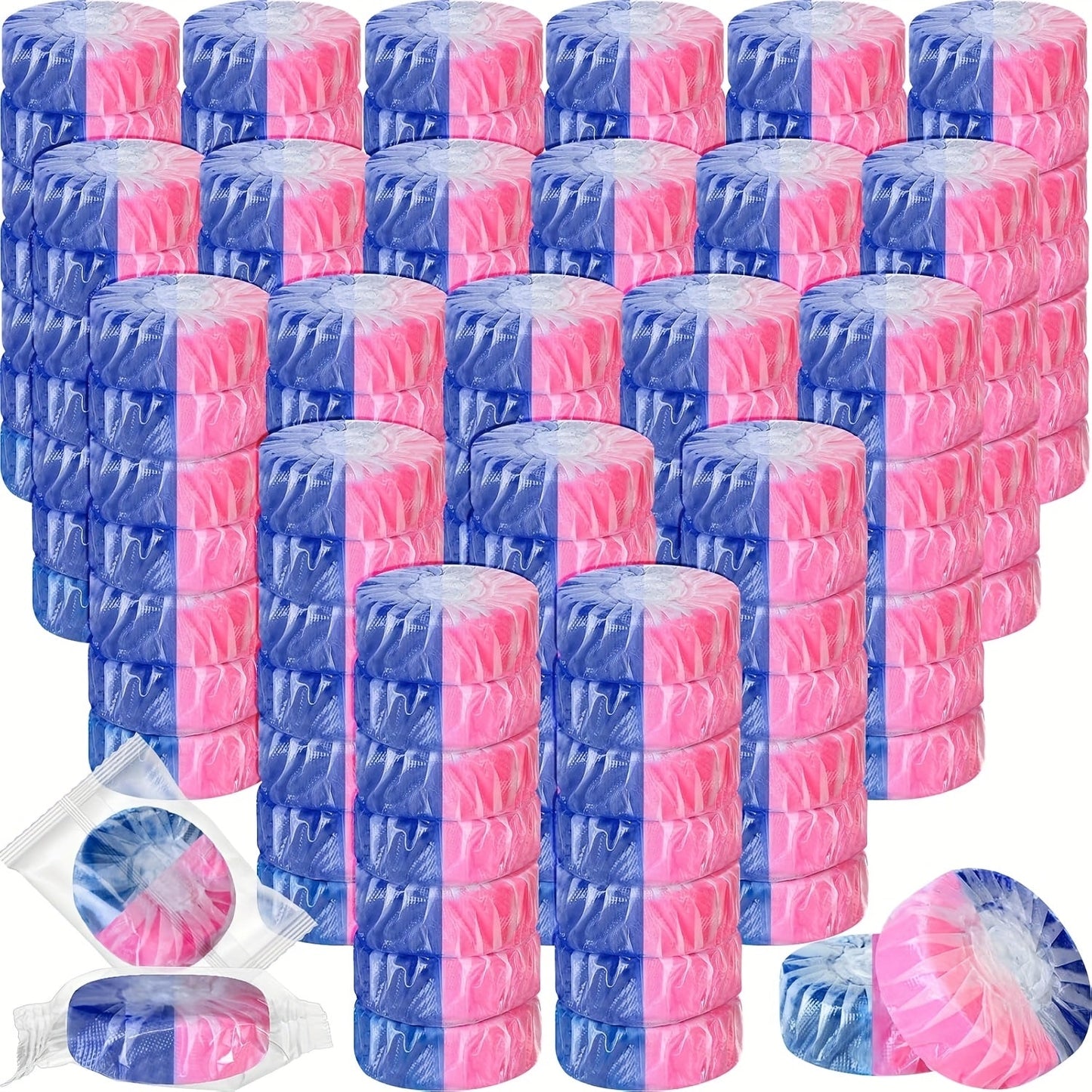 Toilet Bowl Cleaner Tablets 24 Pack, Automatic Toilet Tank Cleaning Tablets with Fresh Pine and Lemongrass Scent, Strong Detergent Bubbles for Bathroom Toilet Tank Cleaner Maintenance