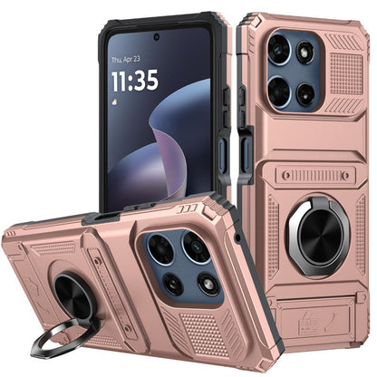 Magnetic Metal Kickstand Moto G 5G 2025 2026 Case Shockproof Drop Protection Slim Protective Phone Cover for Motorola Moto G 5G 2025 Moto G 5G 2026 Moto G Play 2026 6.7 Inch – Hands-Free Stand