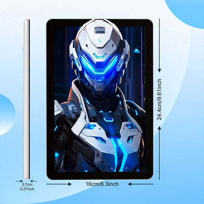 Android Tablet 10-Inch with Android 14, A523 Octa-Core, WiFi 6 and Tablet or Keyboard Options