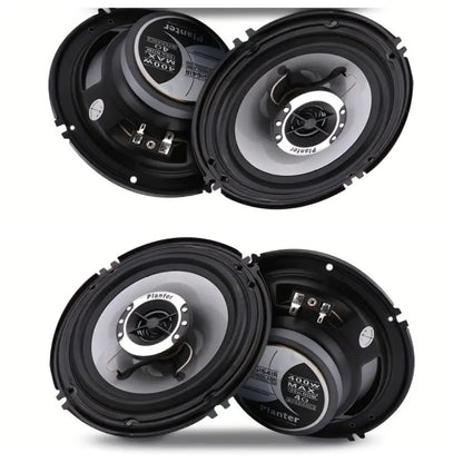 6.5 Inch 400W Car Coaxial Speakers HiFi Full Range – Rubber Edge, Strong Magnet, Universal Fit for Ford Chevy Toyota Honda, 2-Pack or 4-Pack Door Speakers