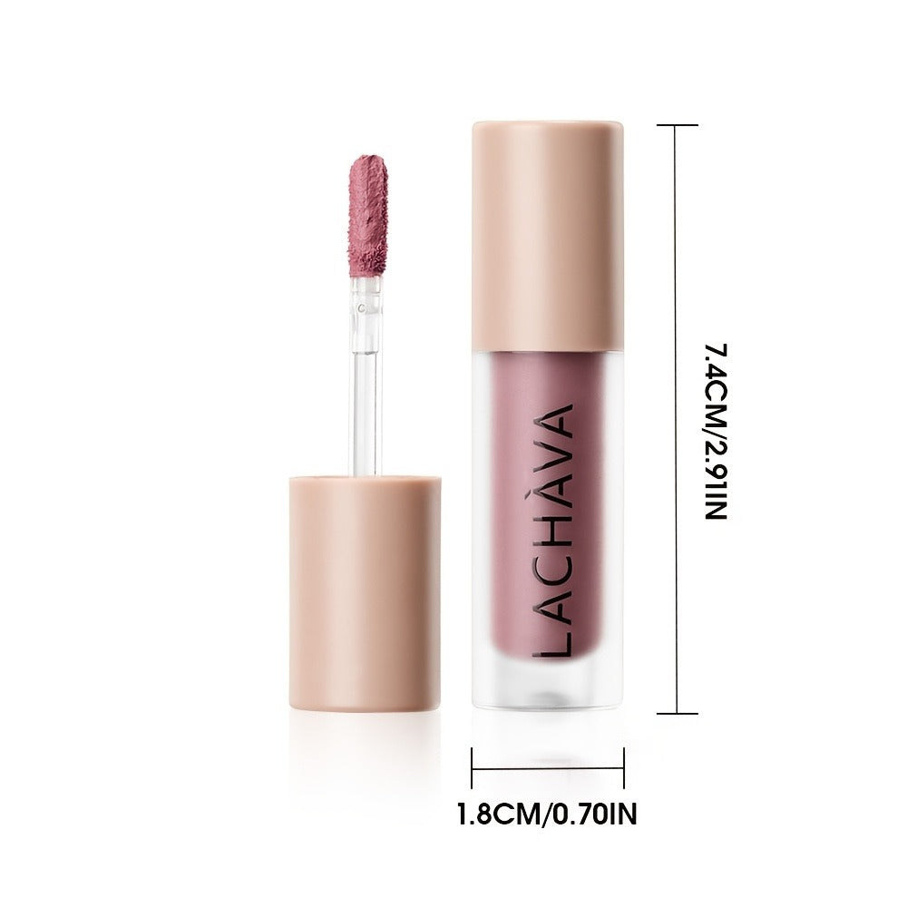 Velvet Matte Liquid Lip Color in Five Coordinated Nude-Tone Shades with 7.4cm Square Tube and Wand