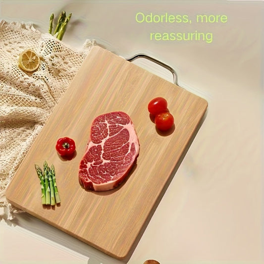 Double-Sided Bamboo Cutting Board – Sturdy Reversible Chopping Board for Kitchen Food Prep – Eco-Friendly Bamboo Board for Fruit, Vegetables & Meat – Multiple Sizes: 8.66x12.6", 10.24x14.17", 11.02x15.75"