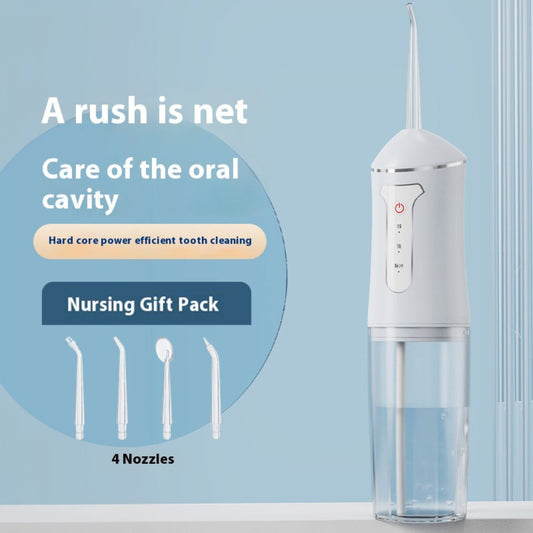 Water Flosser Cordless Three-Mode Design with Four Nozzles, USB Charging and Four Color Options