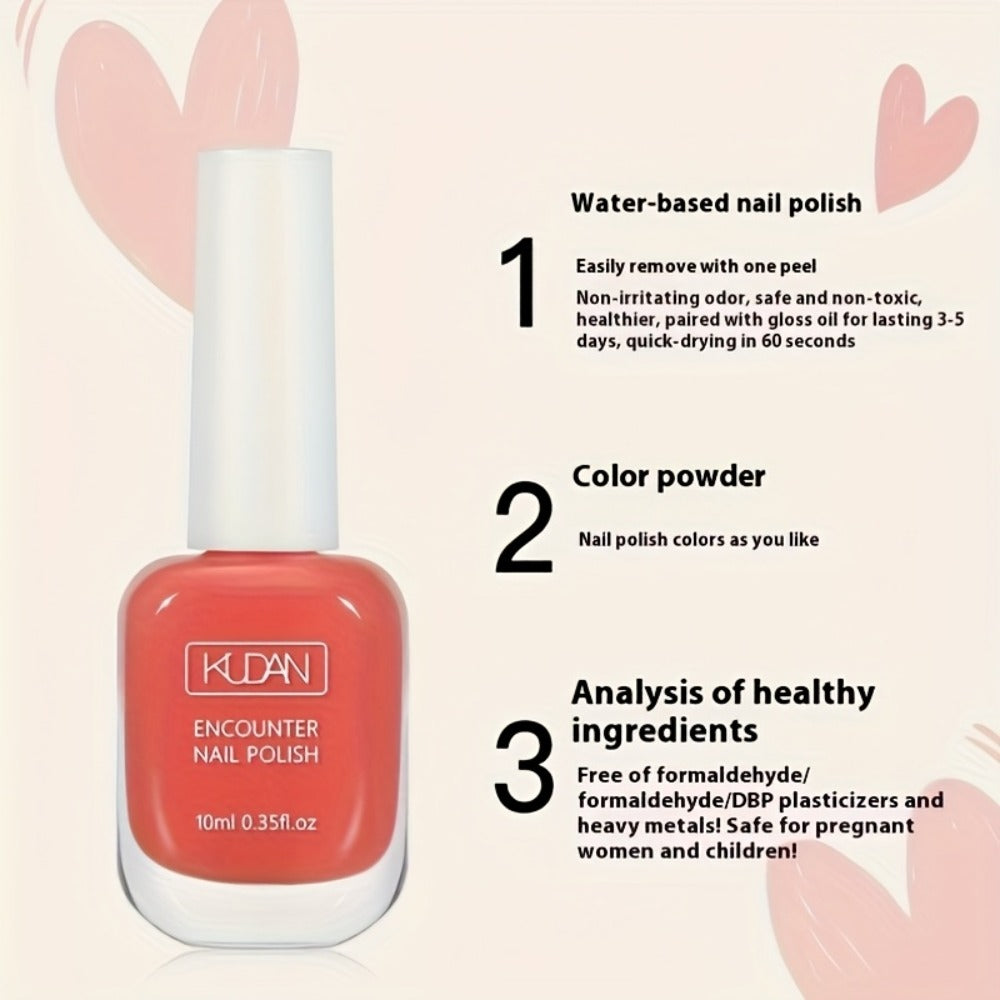 Gel Nail Polish – No UV Lamp 2-Pack Candy Color Air Dry Quick Dry Long-Lasting High Gloss Finish – Vibrant Sweet Shades for DIY Spring…