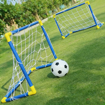 Kids Soccer Goal Set 2 Balls 2 Goals Portable Easy-Assemble Youth Soccer with the Listed Color, Size or Set Options for Everyday Use