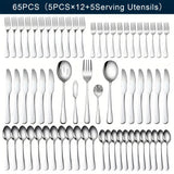 Silvery 65pcs/set