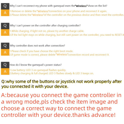 Bluetooth Wireless Gamepad Controller for iPhone Android PC Tablet Steam Deck – Rechargeable, Ergonomic Design, Multiple Colors, Compatible with PUBG COD Mobile Genshin Impact