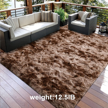 Fluffy Indoor Area Rug in Five Colors and Six Size Options for Living Room, Bedroom, Kitchen or Bathroom