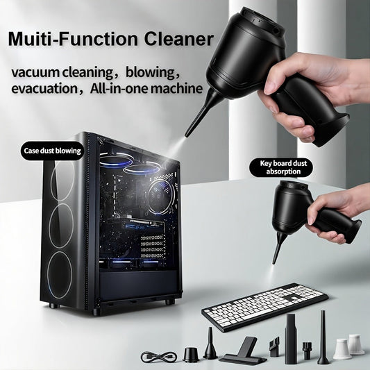 Cordless Handheld Vacuum Cleaner 3-in-1 Wireless with High Suction Power, Extended Battery Life – Portable Car & Home Vacuum for Dust, Debris & Pet Hair with Suction, Air Extraction & Blowing Modes
