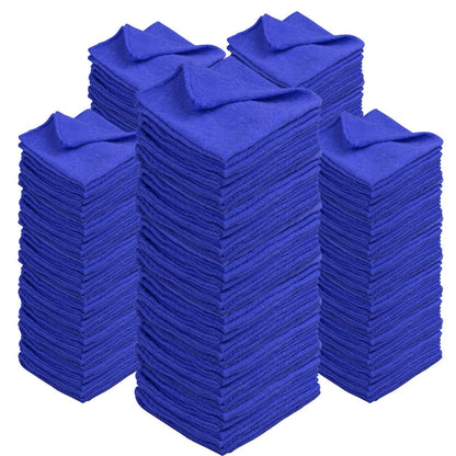 Cotton Shop Rags in 12 x 14-Inch Size, Red, White or Navy Blue with 50 to 500-Piece Pack Options