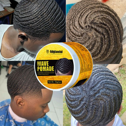 360 Wave Pomade for Men — Wave Control Defining Cream for Layered Waves, Volume & Texture | Non-Greasy, Water-Soluble, No Residue | Easy to Style, Brush & Maintain Natural 360 Waves