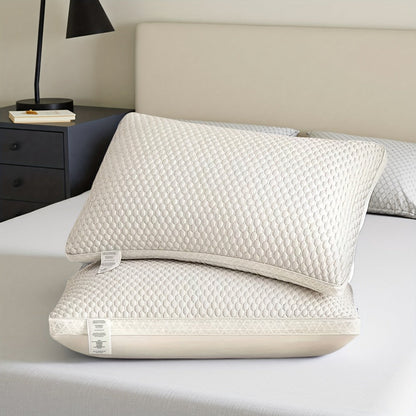 Cooling Bed Pillows 2-Pack – Neck Support for Side, Back & Stomach Sleepers | Machine Washable | Soft Polyester Fill | Perfect for Bed, Sofa & Dorm
