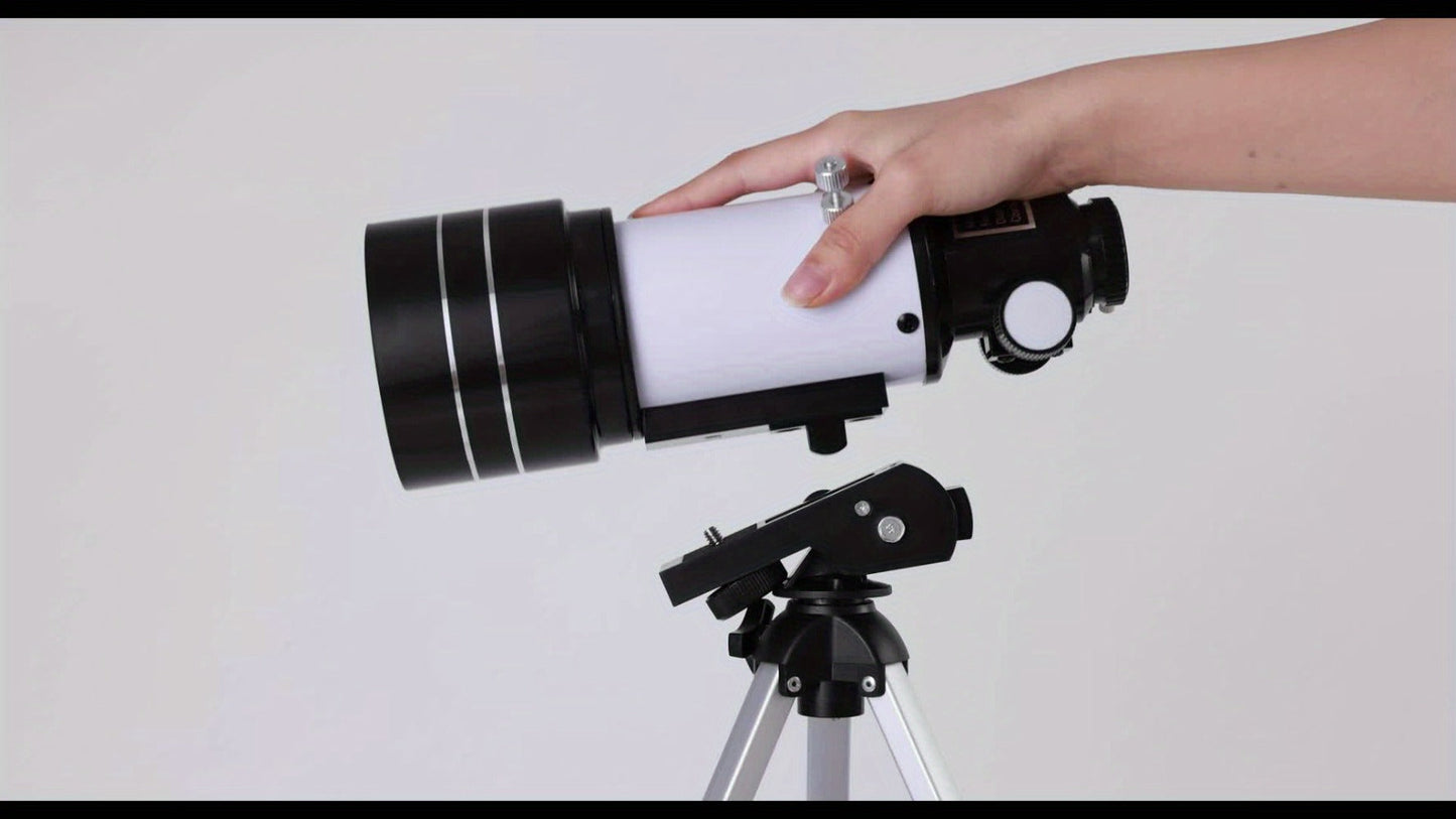 Monocular Telescope 150X with 3 Eyepieces, 70mm Aperture & Tripod – Portable Astronomical Refractor with Phone Holder & Barlow Lens, Easy Setup, Best Gift for Nature, Education & Stargazing