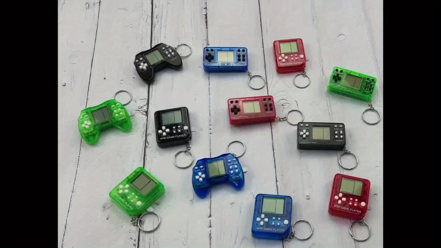 Party Favors Mini Handheld-Console Keychains in 6-, 12- or 25-Piece Packs for Gaming Events