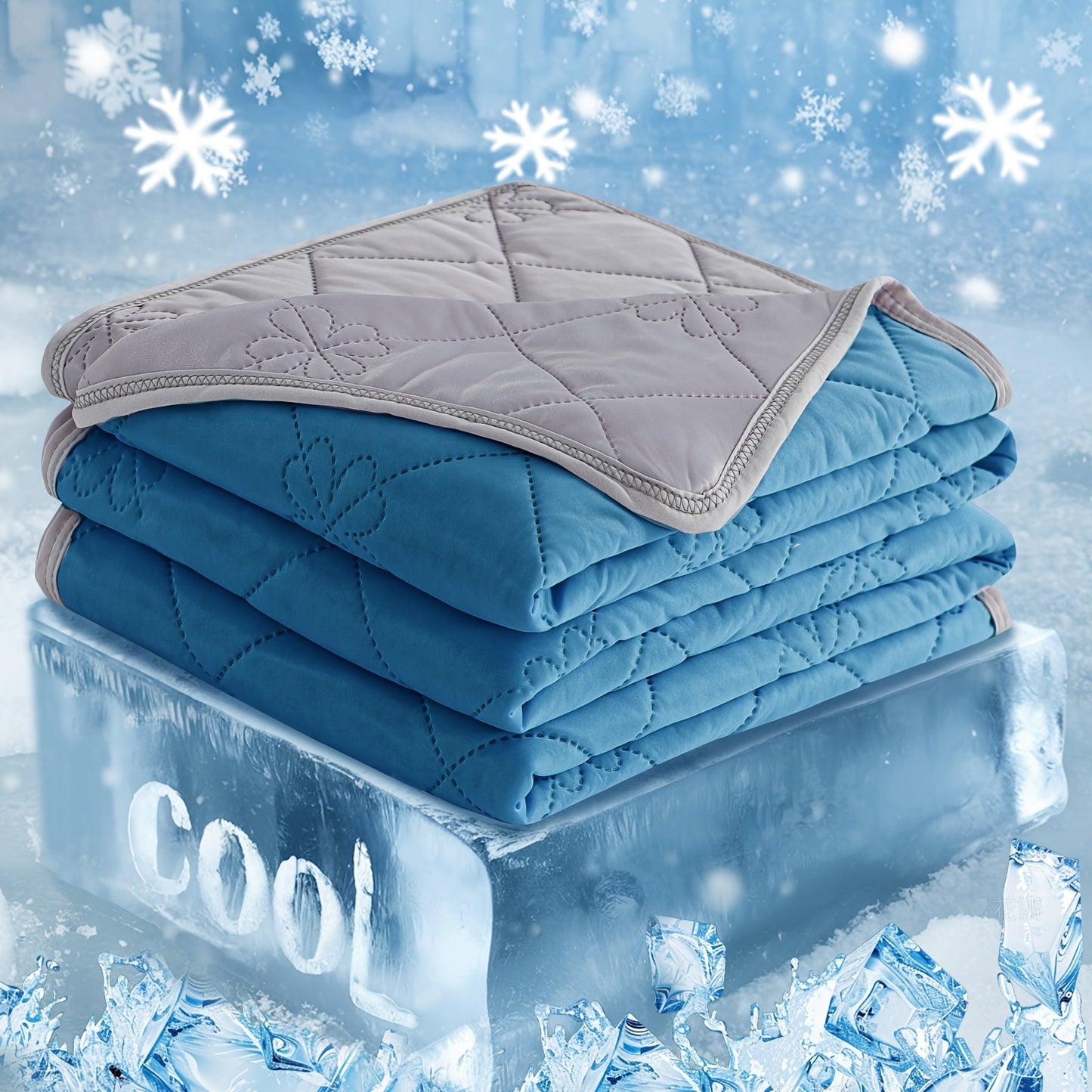 Embossed Diamond-Pattern Summer Blanket in Six Colors with Throw, Twin and Full Size Labels