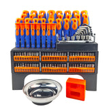 118pcs Orange&Blue