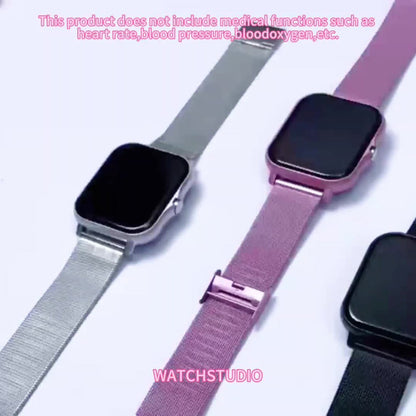 Smartwatch Gift with Metal Strap, Wireless Calling, Music Player and App Alerts in Four Colors