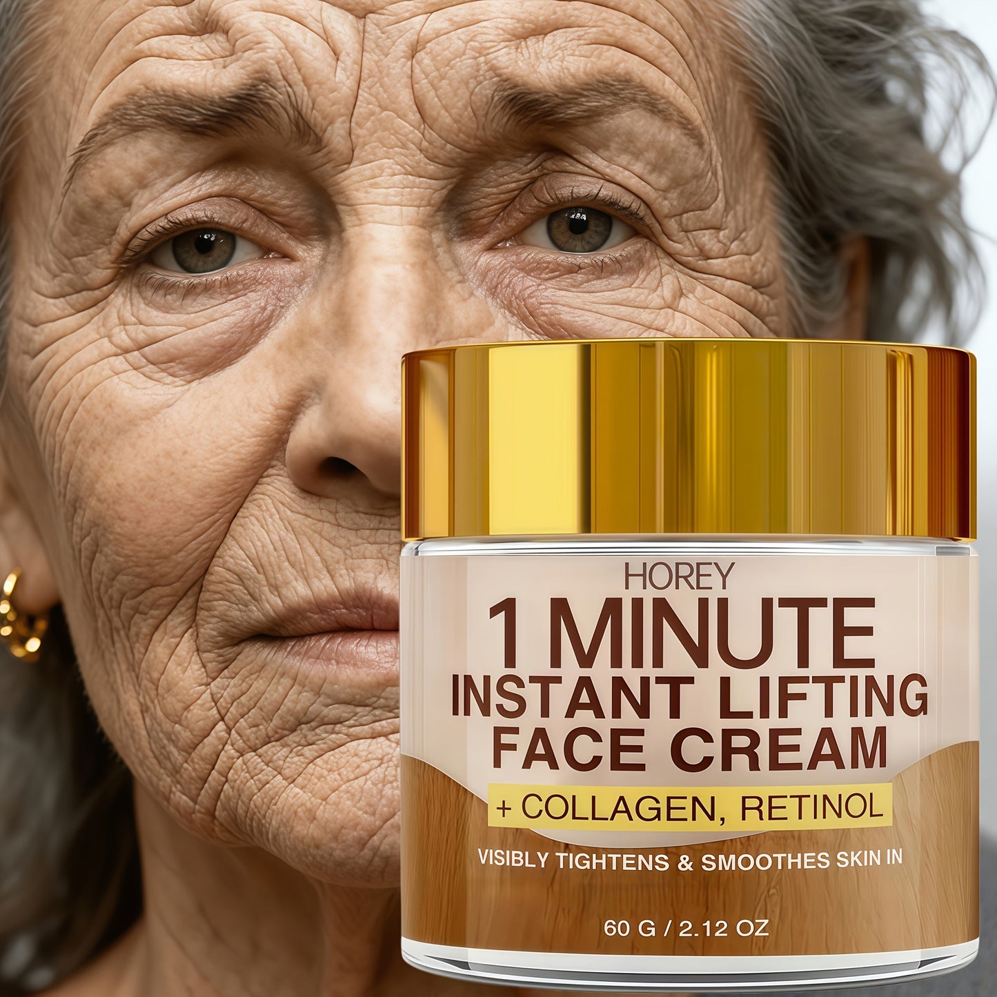 Anti-Aging Face Cream with Retinol & Collagen 2.12oz - Instant Firming Lifting Deep Hydration Smooths Fine Lines Enhances Radiance Elasticity Anti-Sagging for Women