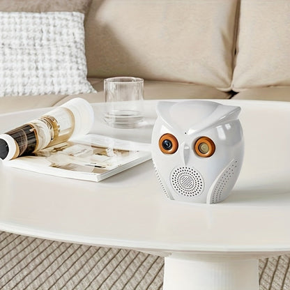 Owl-Shaped Home Security Camera 2-Pack, HD Surveillance, Smart Human Detection, USB Powered, Wireless Indoor Monitoring, Motion Alarm, Cute Design for Home Small Store Office Apartment Security