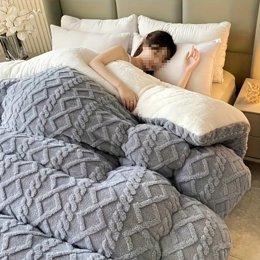 Taffeta Comforter All Season – Soft, Thick & Warm Quilt for Bedroom, Guest Room & Hotel | Machine Washable | Twin Full Queen King