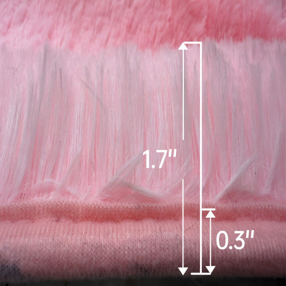 Area Rug, 4x6 Foot High-Pile Shaggy Indoor Carpet in Blue or Tie-Dye Rainbow Purple Color Options