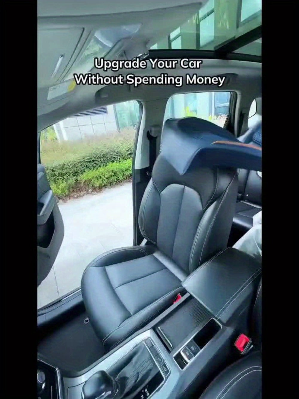 Car Seat Covers 3D Diamond-Embroidered Faux Leather with Two-Front or Five-Seat Set Options