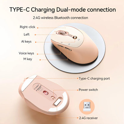AI Voice Input Wireless Mouse with Real-Time Translation & Auto Writing, PPT Assistant for an Everyday Personal Care Routine