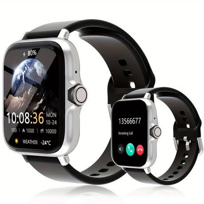 Smartwatch with Bluetooth Calling 1.91" AMOLED HD Touch Screen, Voice Assistant, Music Playback, Built-in Mic & Speaker, Multi-Sport Fitness Tracker – iPhone & Android Compatible