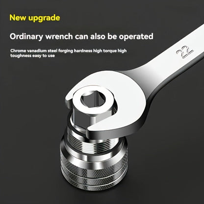 Universal Socket Wrench Adapter 10-19mm - Adjustable Hex Nut & Bolt Socket, Fits 3/8" Drive Ratchet
