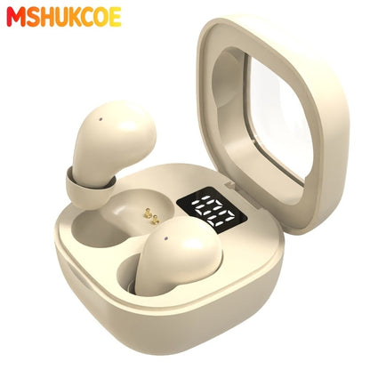 Wireless Earbuds MSHUKCOE Ultra-Thin Sleep and Game Modes with Low Latency and Dual Noise Reduction