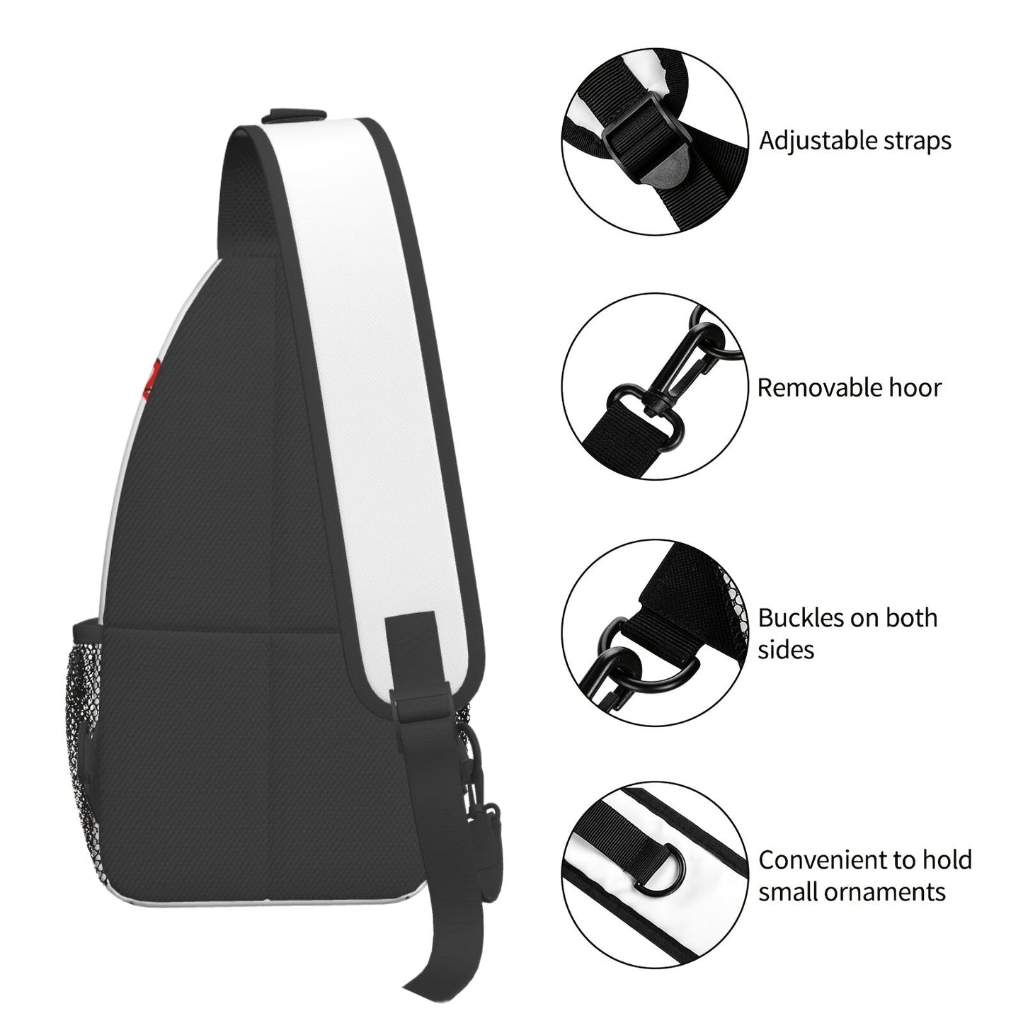 Sling Bag Baseball-Themed One-Strap Crossbody Pack with Adjustable Shoulder Carry for Training and Travel