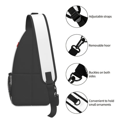 Sling Bag Baseball-Themed One-Strap Crossbody Pack with Adjustable Shoulder Carry for Training and Travel