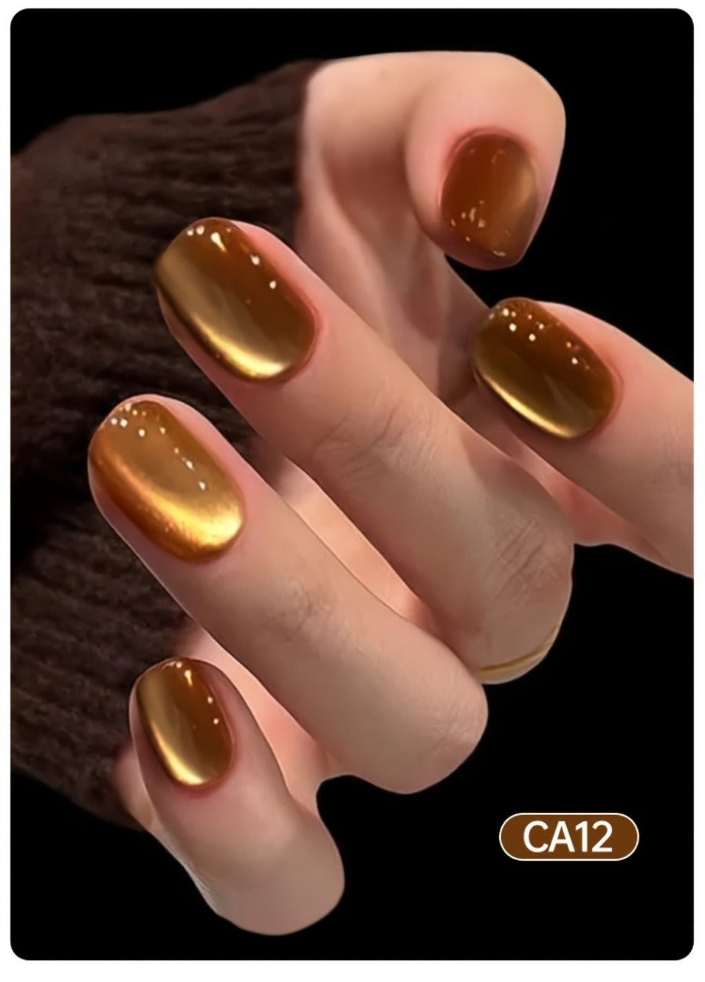 15ml CA14 Cat Eye Gel Polish in Plum Bordeaux with Magnetic Color Effect and UV/LED Lamp Curing Label