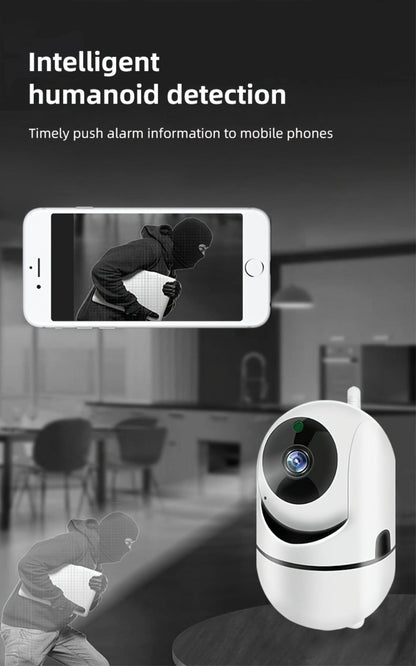 Indoor Security Camera 1080P WiFi Model with Night Vision, Motion Detection and Two-Way Audio