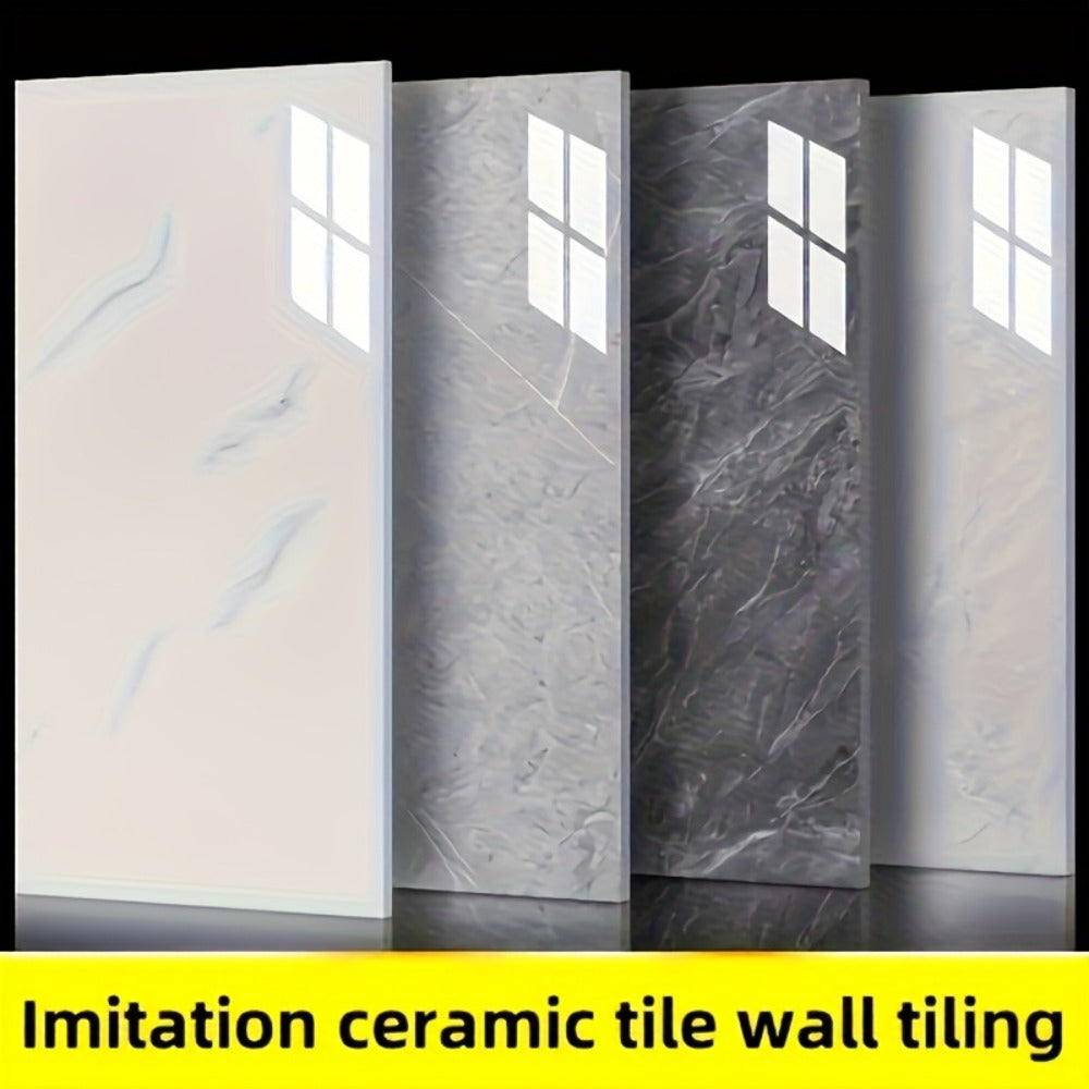 Peel and Stick Marble Wall Tiles - Self-Adhesive Waterproof Backsplash Panels for Kitchen Bathroom Living Room, Easy Install DIY Wall Sticker Decor (23.62"x11.81", 20/40 Pack)