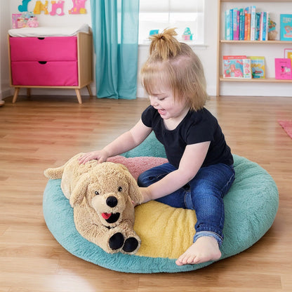 Golden Retriever Stuffed Animal 21 Inch — Lifelike Realistic Plush Dog Toy, Super Soft Large Cuddle Companion, Birthday Christmas Gift for Kids Boys Girls & Dog Lovers Home Decor