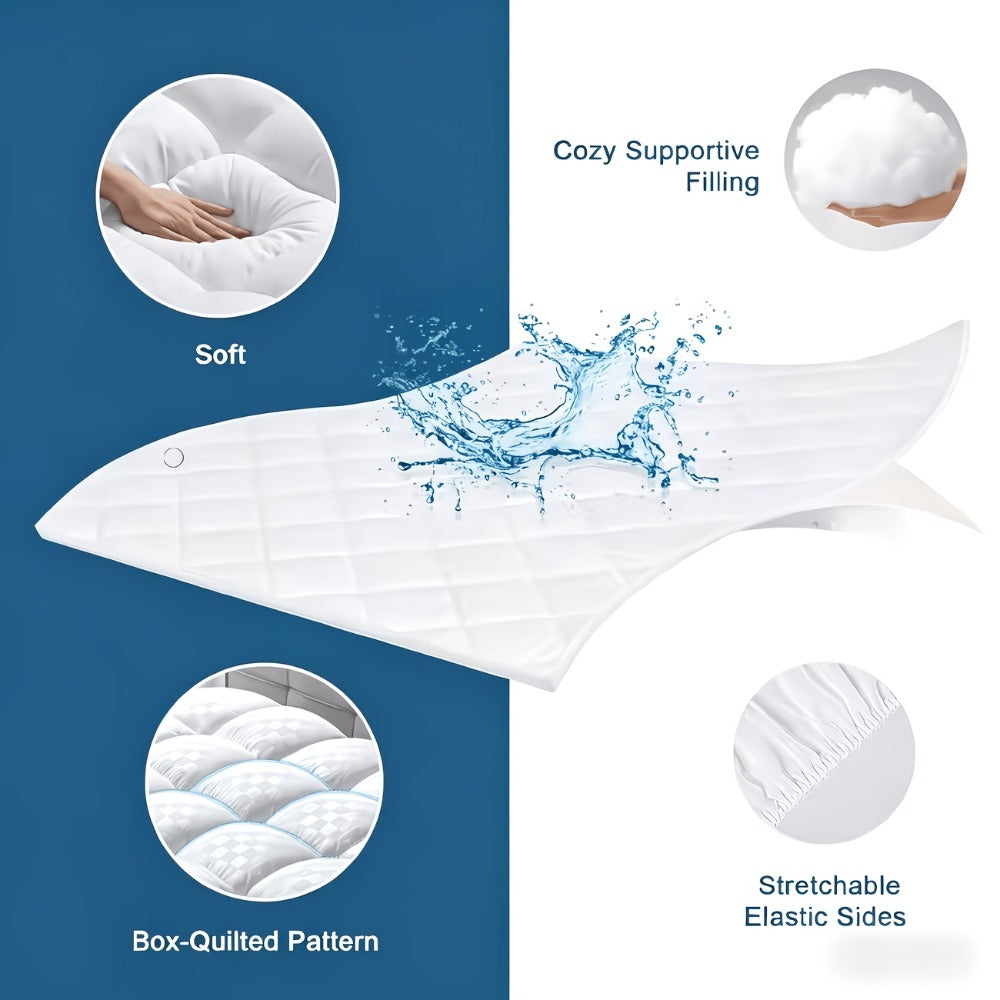 Mattress Protector Quilted Deep Pocket 8-21 Inch Stretch Fit Mattress Cover Pad for Twin Full Queen King California King – Soft Breathable Machine Washable Bed Cover
