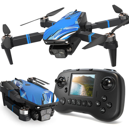 Foldable RC Drone with 2.8-Inch Screen Remote, Dual Cameras and 270-Degree Obstacle Sensor Mode