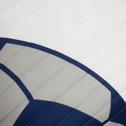 Soccer-Pattern Quilt Bedding Set in White or Navy with Twin and Full/Queen Checkout Size Options