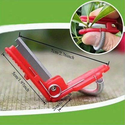 Thumb Knife Garden Harvesting Set 6-Pack - Safety Finger Guard Cutter for Picking Fruits, Vegetables & Herbs in Orchard, Garden & Farm - Multi-Function Thumb Ring Blade Tool