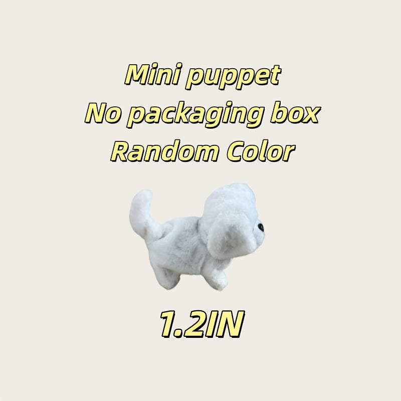 Simulation Puppy Robot Electric Interactive Dog Toy – Auto Walking, Barking & Tail Wagging, Plush Biomimetic Pet with Dog Bone Accessory, Birthday Christmas New Year Gift for Kids Girls Boys