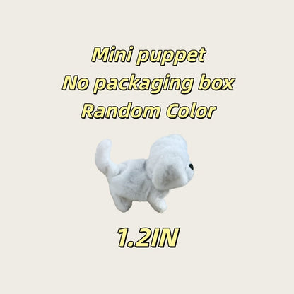 Simulation Puppy Robot Electric Interactive Dog Toy – Auto Walking, Barking & Tail Wagging, Plush Biomimetic Pet with Dog Bone Accessory, Birthday Christmas New Year Gift for Kids Girls Boys