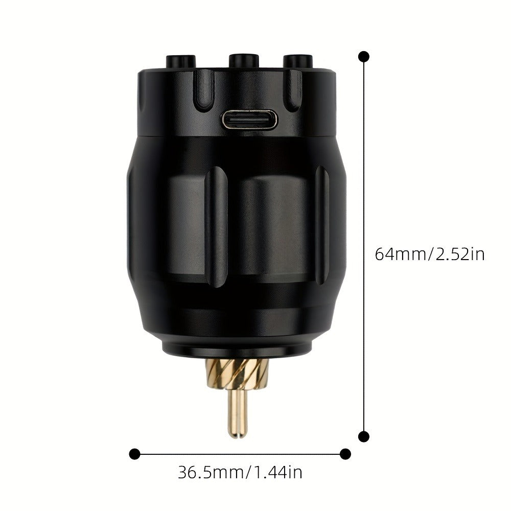 MC-W1 Rechargeable RCA Tattoo Power Supply with LED Display in Golden, Black, Red or Silvery