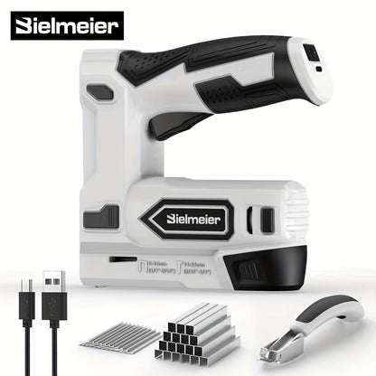 Cordless Stapler Brad Nailer 2-in-1 4V / 20V No Compressor, with Battery, Charger & 1600pcs Nails & Staples